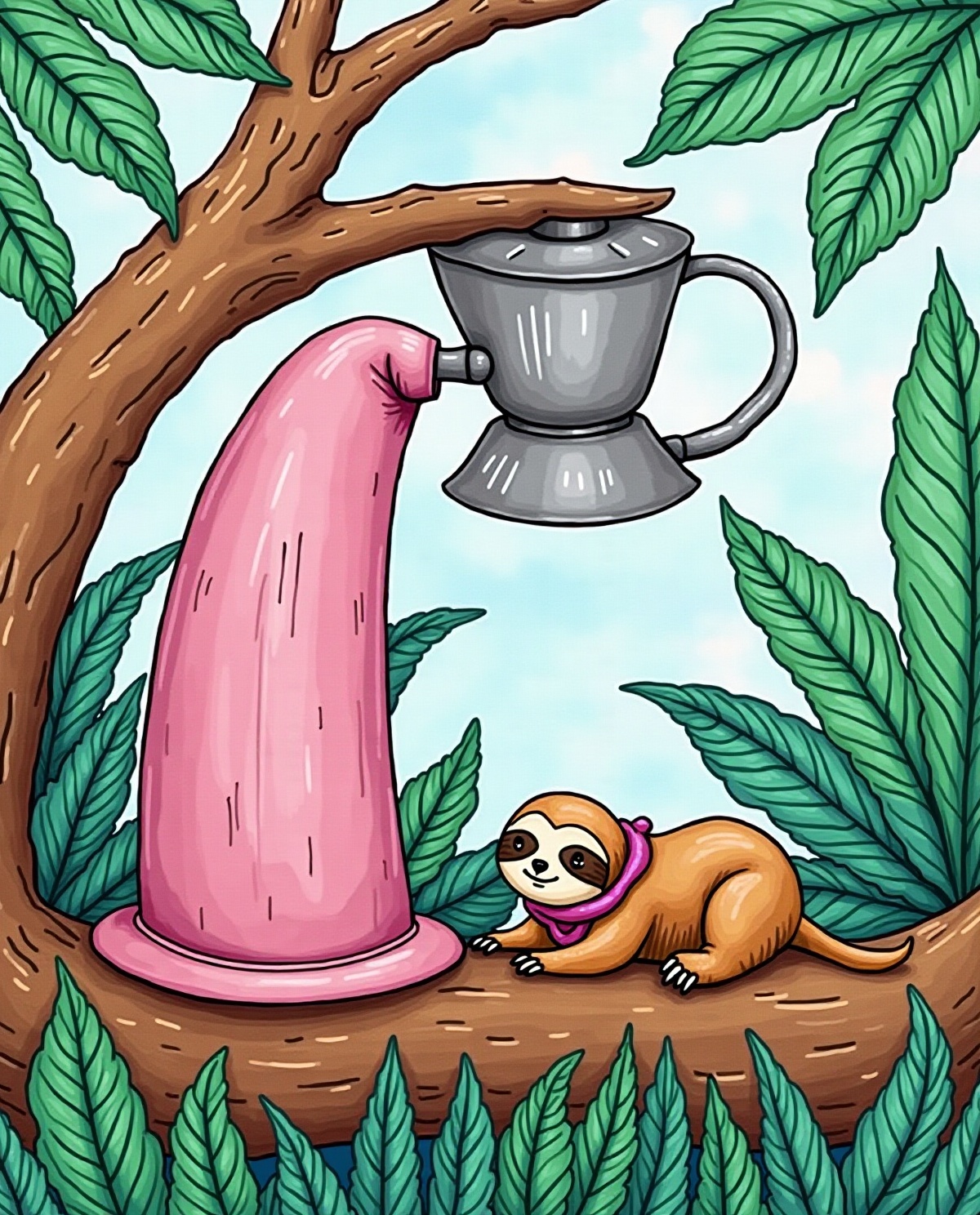 Premium Naive Art Illustration